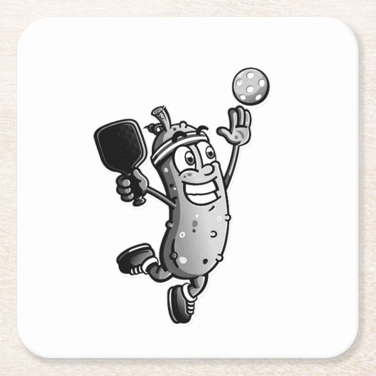 Pickleball Star Rechteckiger Pappuntersetzer (Vorderseite)