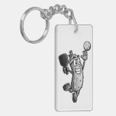 Pickleball Star Schlüsselanhänger (Vorderseite links)