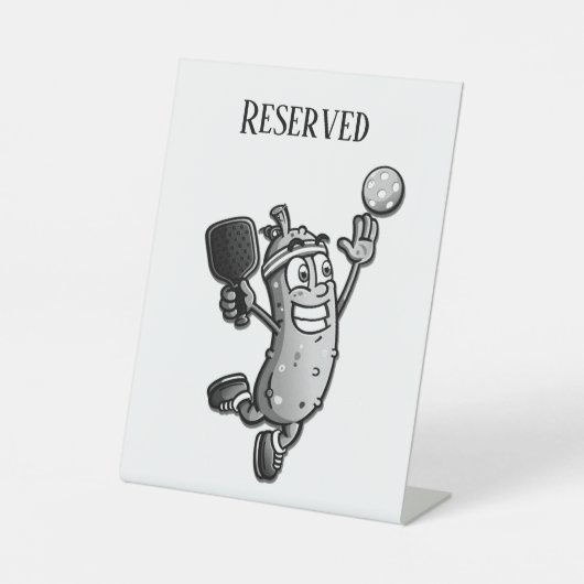 Pickleball Star vorbehalten Sockelschild (Vorderseite)