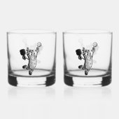 Pickleball Star Whiskyglas (Vorderseite)