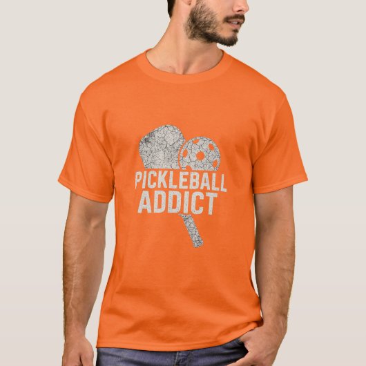 Pickleball-Süchtiger Premium T-Shirt (Vorderseite)
