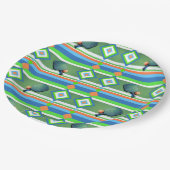 Pickleball Summer Pickleball Party Potluck Cookout Pappteller (Schrägansicht)