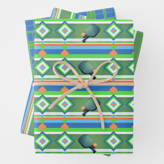 Pickleball Summer, Pickleball Themed Party Geschenkpapier Set (Beispiel)