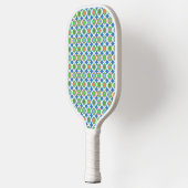 Pickleball Summer Polka Dot Orange Green Blue Ball Schläger (Links)