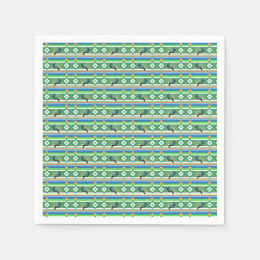 Pickleball Summer Serviette (Vorderseite)