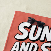 Pickleball Sun Fun and Slices Funny Vacation Strandtuch (Beispiel)