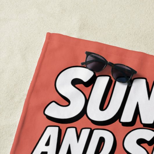 Pickleball Sun Fun and Slices Funny Vacation Strandtuch (Beispiel)