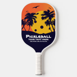 Pickleball Sun Palm Trees Hinzufügen von benutzerd Pickleball Schläger