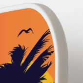 Pickleball Sun Palm Trees Hinzufügen von benutzerd Schläger (Linke Seite)