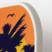 Pickleball Sun Palm Trees Hinzufügen von benutzerd Schläger (Linke Seite)