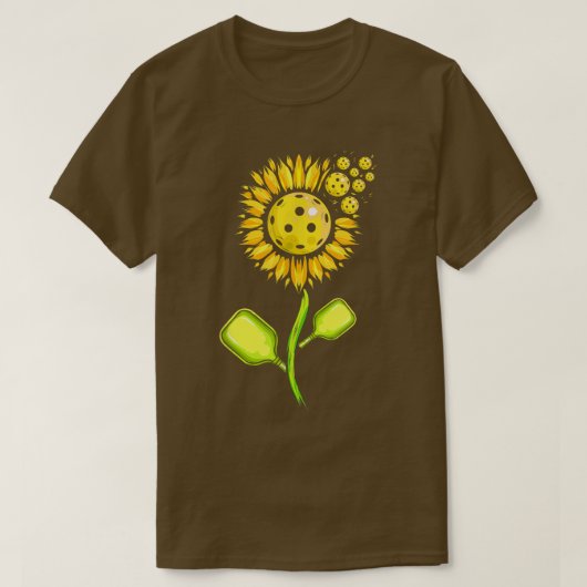 Pickleball SunflowerPickleball T-Shirt (Design vorne)