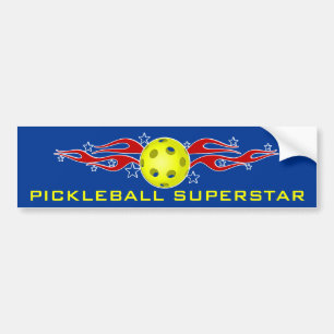 Pickleball Superstar-Autoaufkleber Autoaufkleber