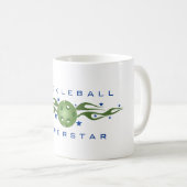 Pickleball Superstar-Kaffee-Tasse Kaffeetasse (VorderseiteRechts)