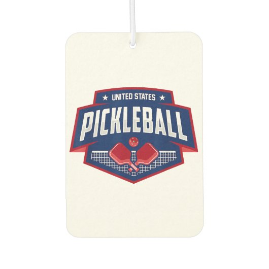 Pickleball Support Team Pickleball Player USA Autolufterfrischer (Vorderseite)