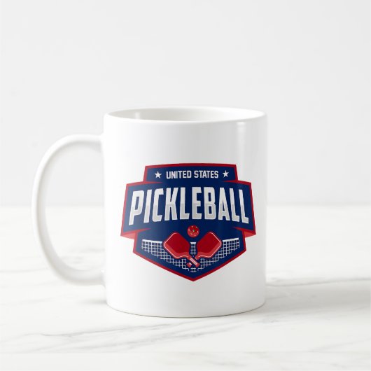 Pickleball Support Team Pickleball Player USA Kaffeetasse (Links)
