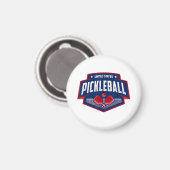 Pickleball Support Team Pickleball Player USA Magnet (Vorderseite/Rückseite)