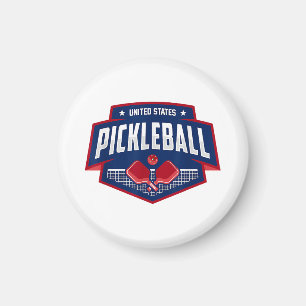 Pickleball Support Team Pickleball Player USA Magnet