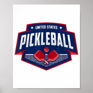 Pickleball Support Team Pickleball Player USA Poster