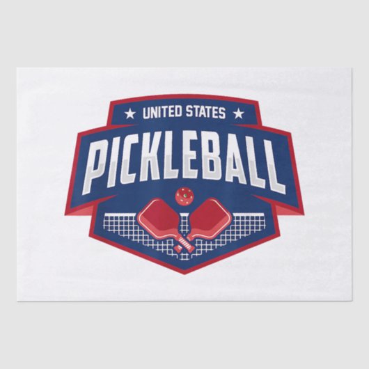 Pickleball Support Team Pickleball Player USA Seidenpapier (Vorderseite)