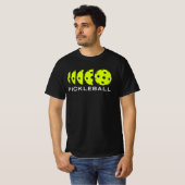 Pickleball-T - Shirt: Abmessungen T-Shirt (Vorne ganz)