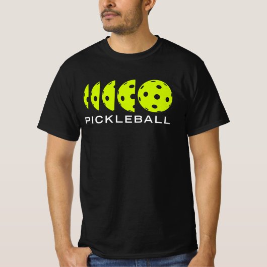Pickleball-T - Shirt: Abmessungen T-Shirt (Vorderseite)