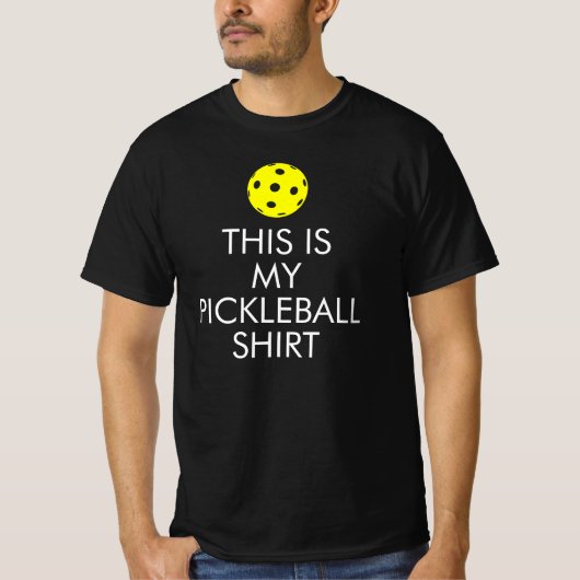 Pickleball-T - Shirt: "Das ist mein Pickleball-Shi T-Shirt (Vorderseite)