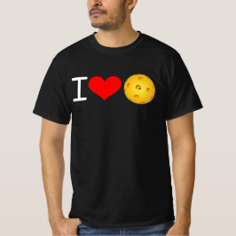Pickleball-T - Shirt: I Liebe Pickleball (Schwarz) T-Shirt