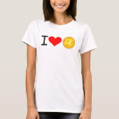 Pickleball-T - Shirt: I Liebe Pickleball T-Shirt (Vorderseite)