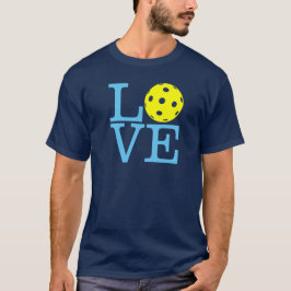 Pickleball T - Shirt: "LIEBE" Marine-Blau (Männer) T-Shirt
