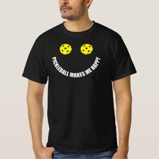 Pickleball-T - Shirt: PICKLEBALL MACHT MICH GLÜCKL T-Shirt
