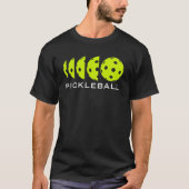 Pickleball T - Shirt: Pickleball Maße T-Shirt (Vorderseite)