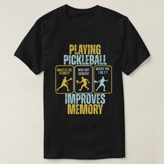 Pickleball T-Shirt - Pickleball Mens Tshirts (Design vorne)