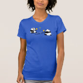 Pickleball T - Shirt: "Pickleball Pandas" (Blau) T-Shirt (Vorderseite)