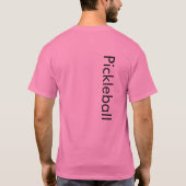 Pickleball T - Shirt Pink (Rückseite)