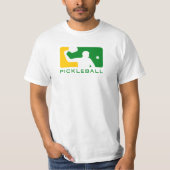 Pickleball T - Shirt: Sport (Grün/Weiß) T-Shirt (Vorderseite)