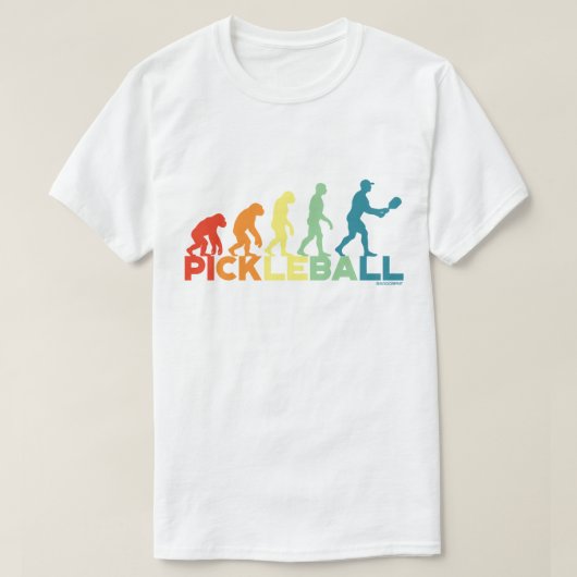 Pickleball T-Shirts für Männer Pickleball Evolutio (Design vorne)