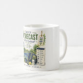Pickleball Tagesleben Vorhersage Kaffeetasse (VorderseiteRechts)