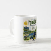 Pickleball Tagesleben Vorhersage Kaffeetasse (Vorderseite Links)