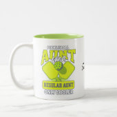 Pickleball Tante wie eine normale Tante nur Cooler Zweifarbige Tasse (Links)