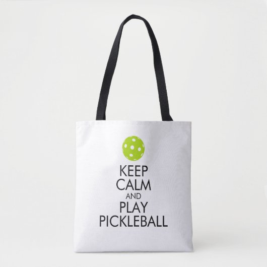 Pickleball Taschen-Tasche - behalten Sie Ruhe und Tasche (Vorderseite)