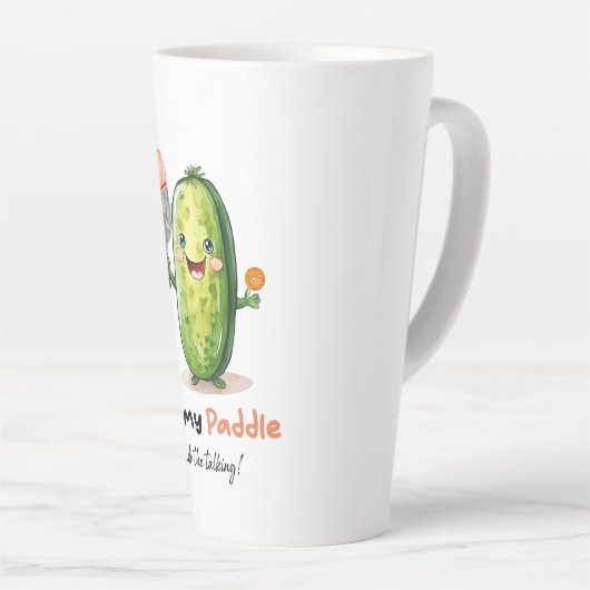 Pickleball-Tasse, Funny, Niedliches Pickleball-Ele Milchtasse (Rechte Ecke)