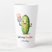 Pickleball-Tasse, Funny, Niedliches Pickleball-Ele Milchtasse (Vorderseite)