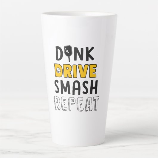 Pickleball-Tasse, Funny, Niedliches Pickleball-Ele Milchtasse (Vorderseite)