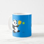 Pickleball Tasse: "Pickleball Panda " Kaffeetasse (Vorderseite Links)
