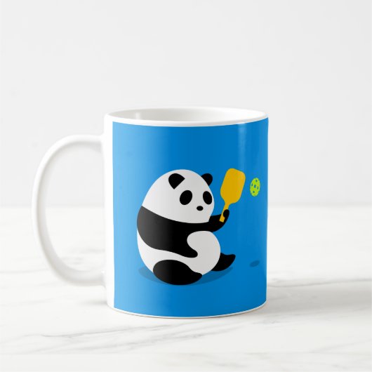 Pickleball Tasse: "Pickleball Panda " Kaffeetasse (Links)
