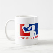 Pickleball Tasse: Spielklasse-Frauen (rot/Blau) Kaffeetasse (Links)