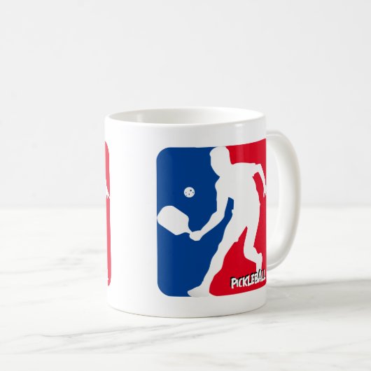 Pickleball-Tasse - Stil 1 Kaffeetasse (VorderseiteRechts)