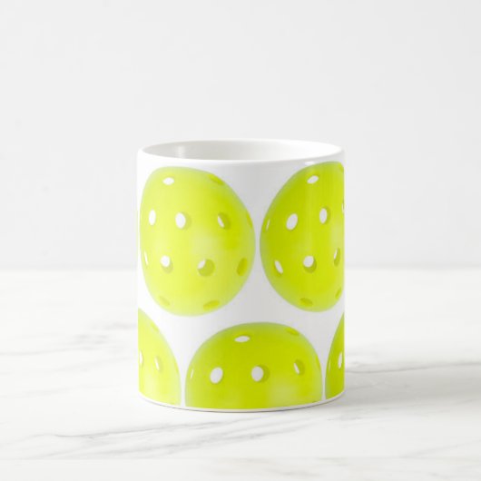 Pickleball Tassen-Weiß Kaffeetasse (Mittel)