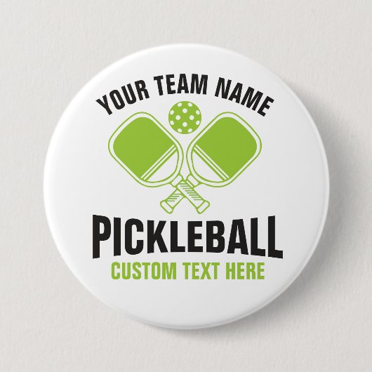 Pickleball-Team Club Pickleball-Spieler Button (Vorderseite)