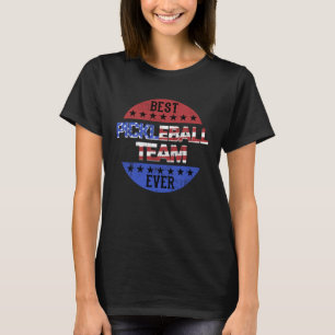 Pickleball Team Player Independence Day Patriotic T-Shirt